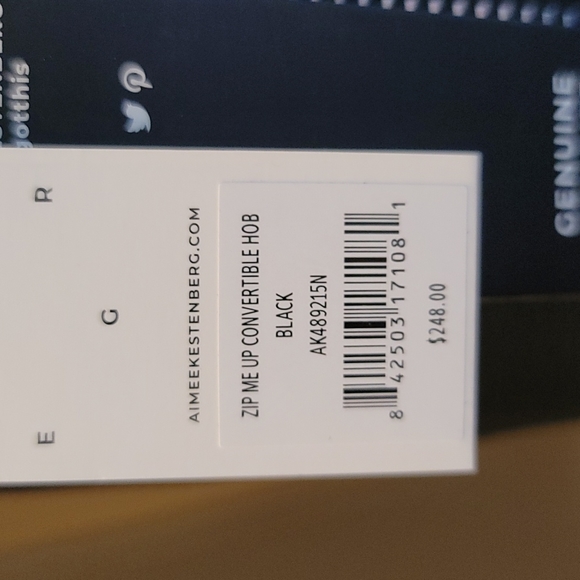 AIMEE KESTENBERG Zip Me Up Black Convertible Hobo Bag - Picture 10 of 11